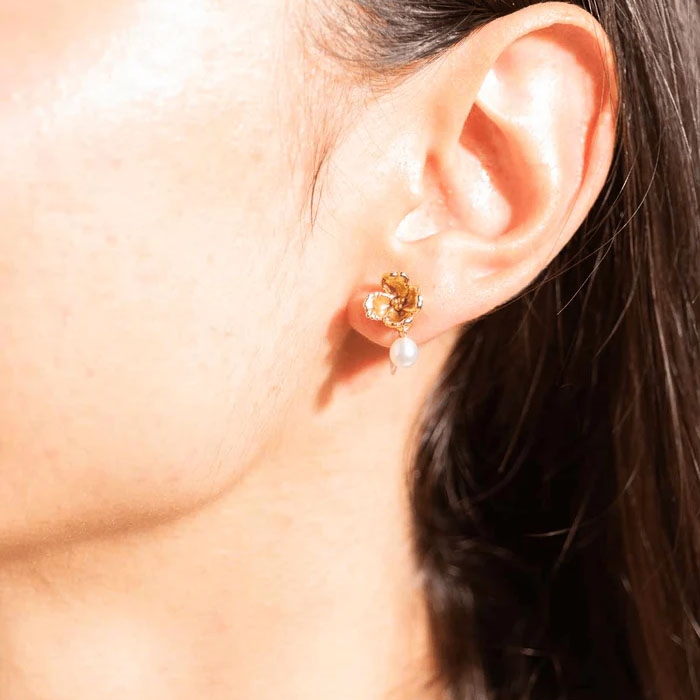 Venus Fleur Vide øreringene i forgyldt sølv fra House of Vincent 2